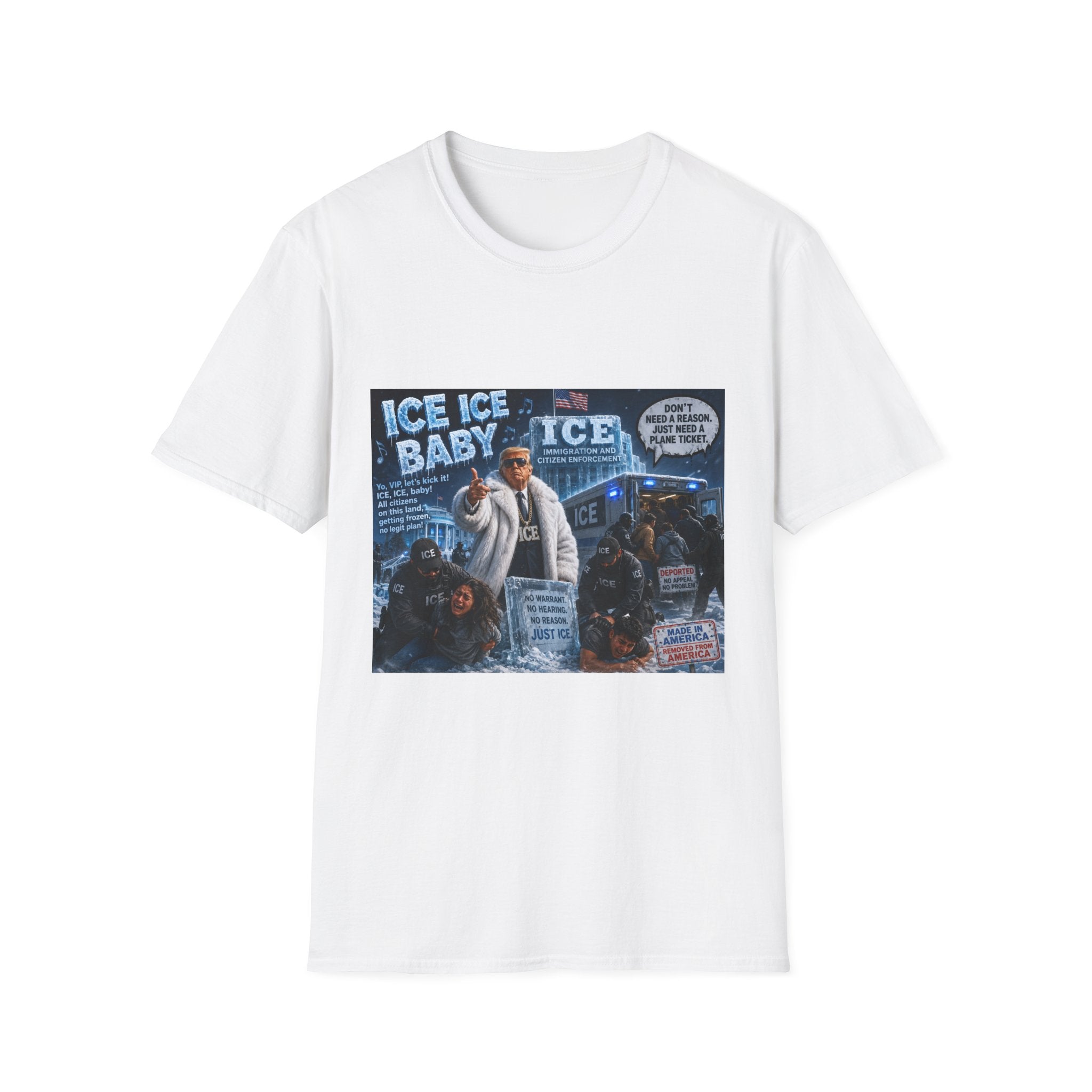 Ice Ice Baby Graphic T-Shirt — Retro Rap Novelty Tee