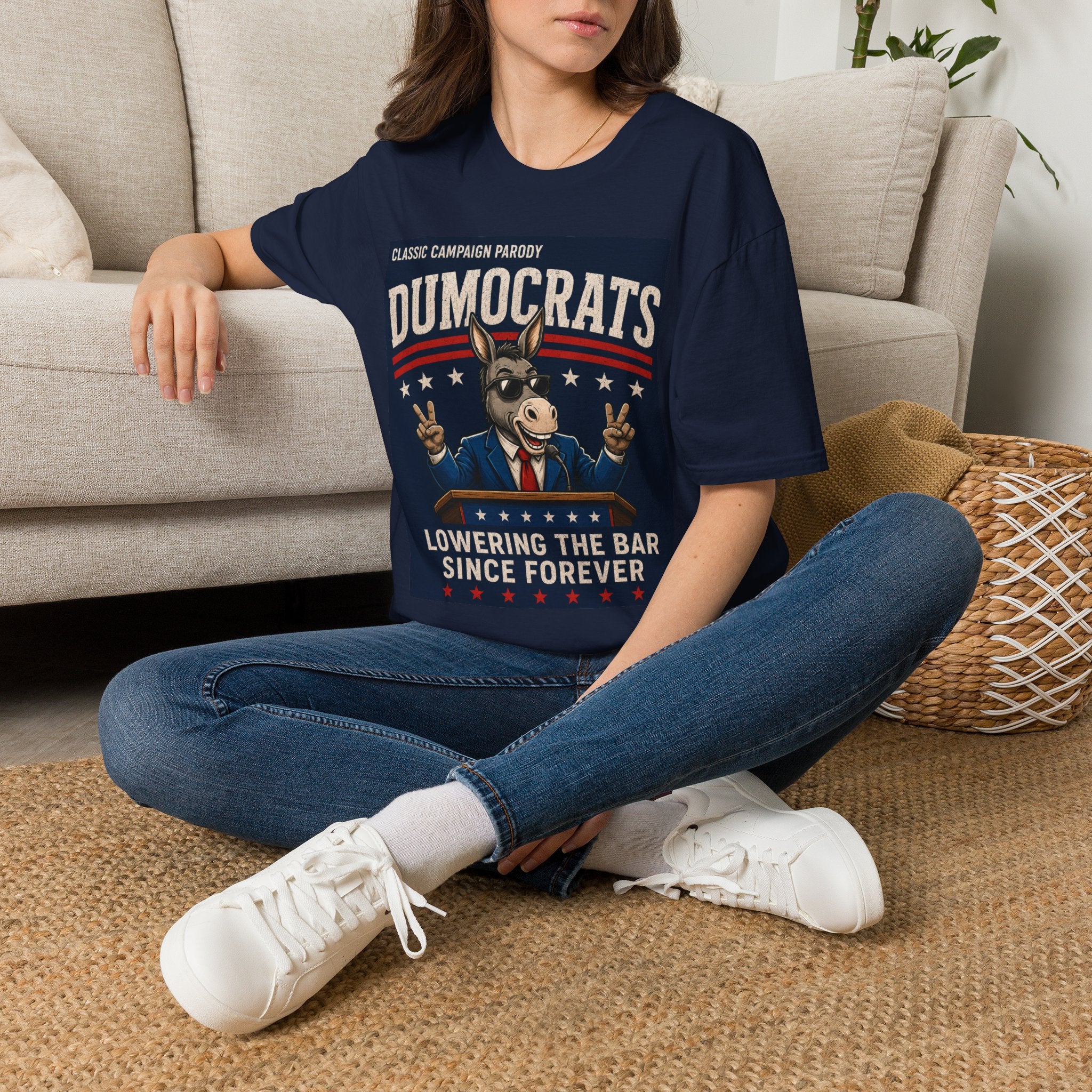 Funny Dumocrats Shirt | Lowering the Bar Since Forever Political Parody T-Shirt
