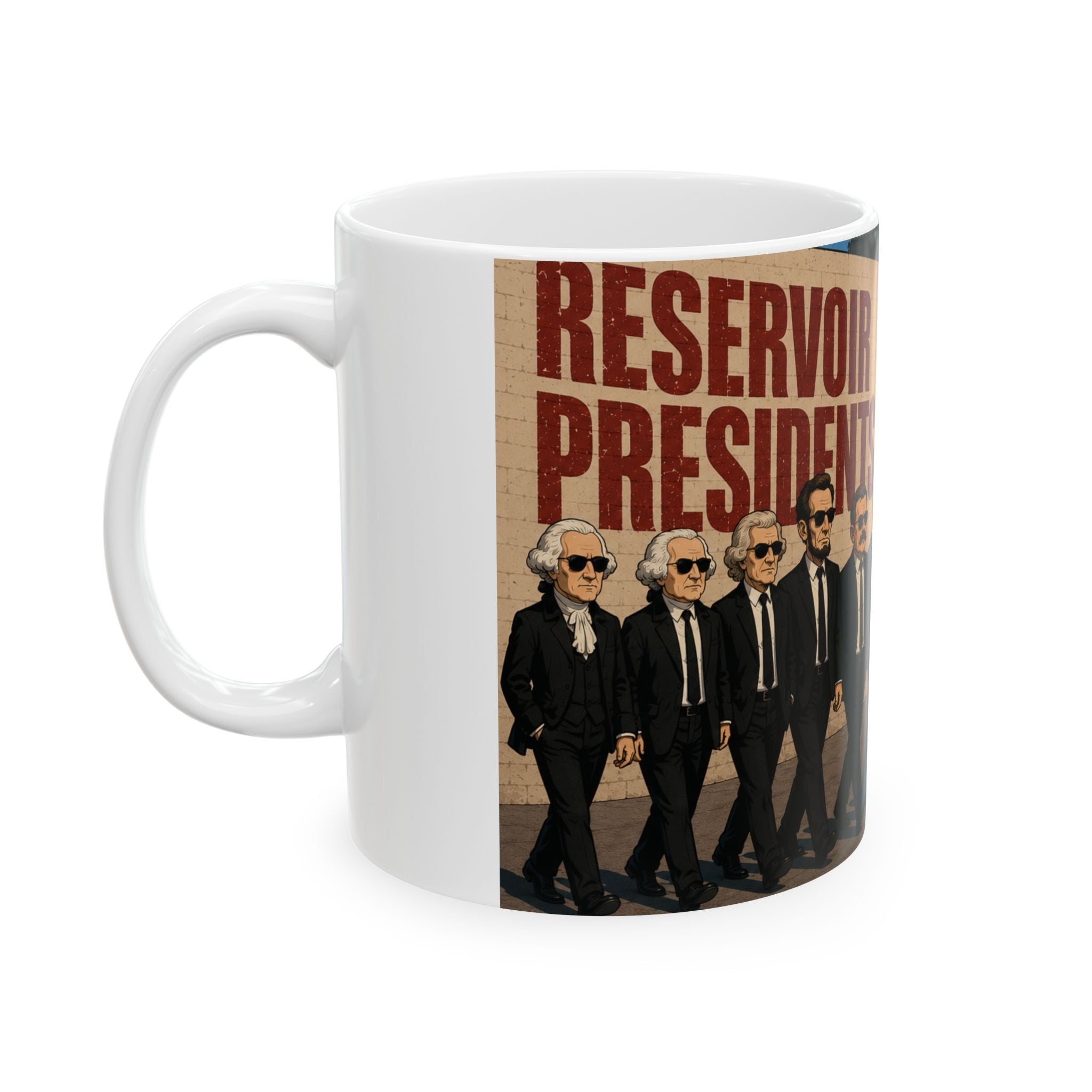 Reservoir Residents Ceramic Mug — Retro Movie Poster Design (11oz, 15oz)