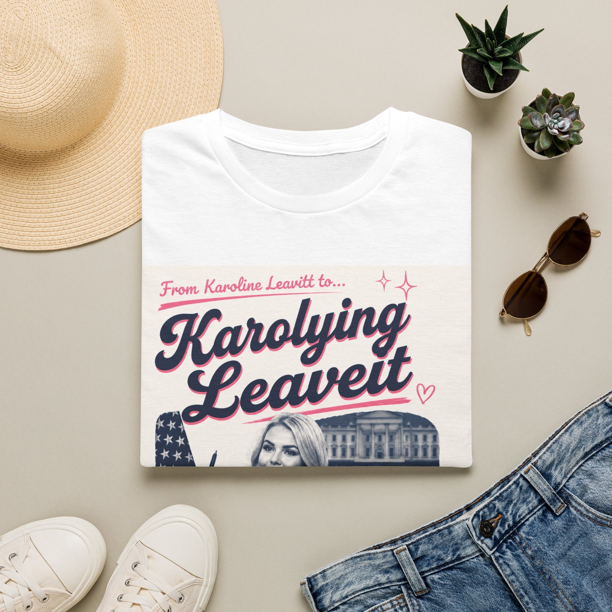 T‑Shirt — "Karolying Leaveit" Retro Campaign Graphic Tee