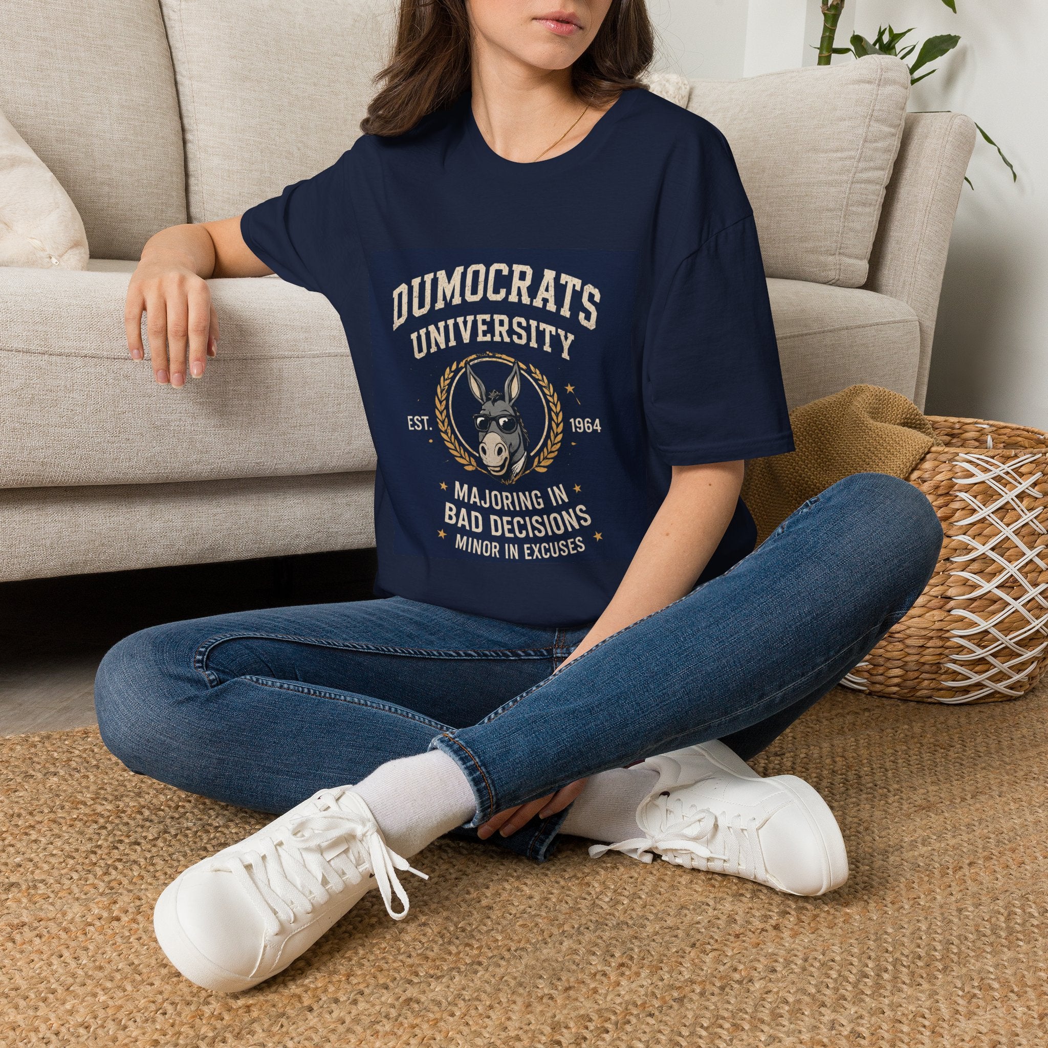 Funny Dumocrats University Shirt | Majoring in Bad Decisions Tee