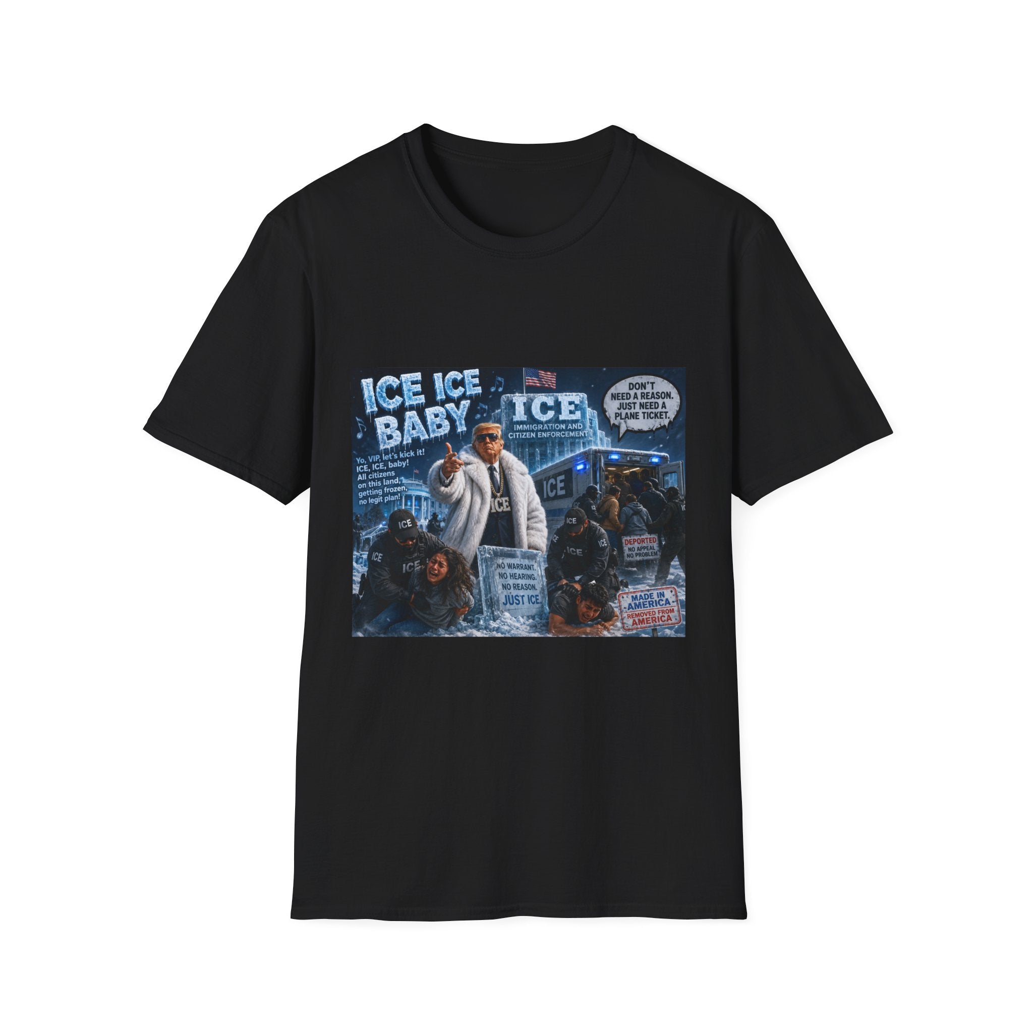 Ice Ice Baby Graphic T-Shirt — Retro Rap Novelty Tee
