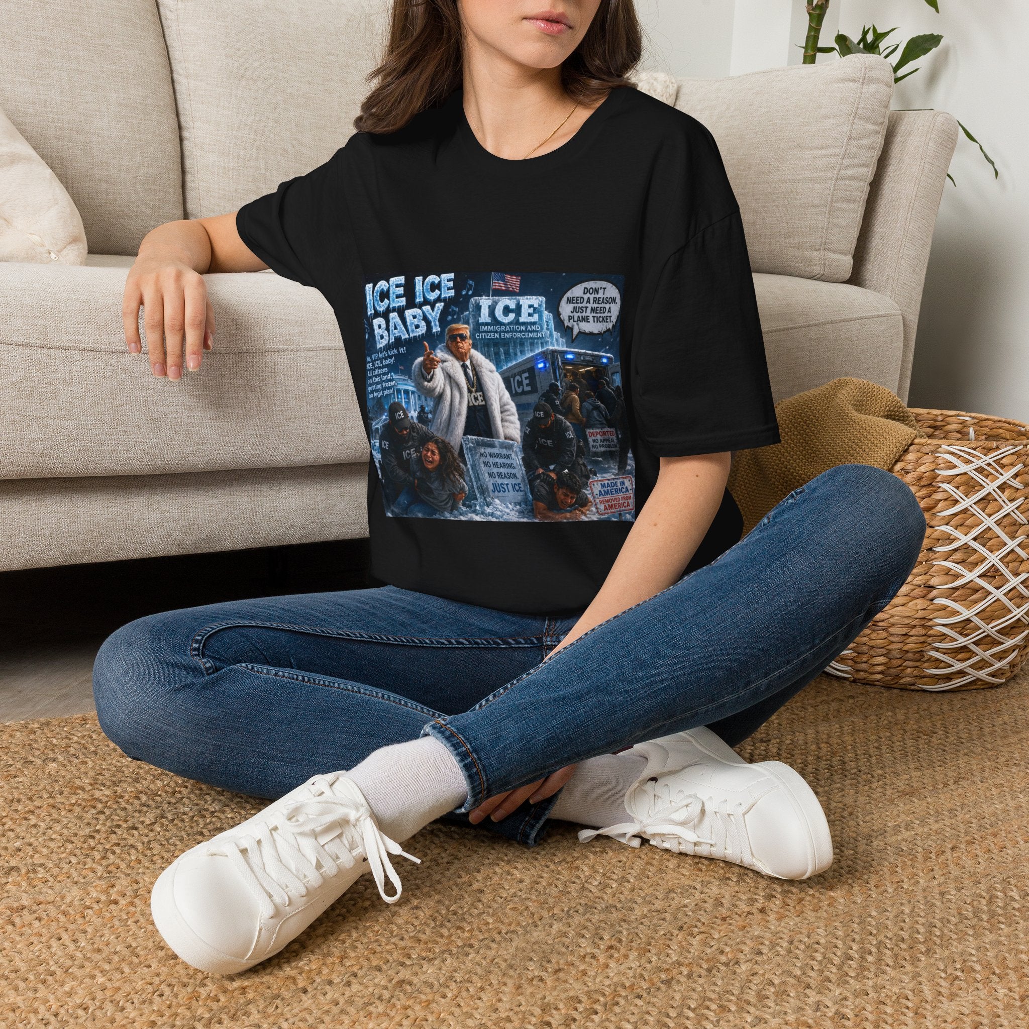 Ice Ice Baby Graphic T-Shirt — Retro Rap Novelty Tee