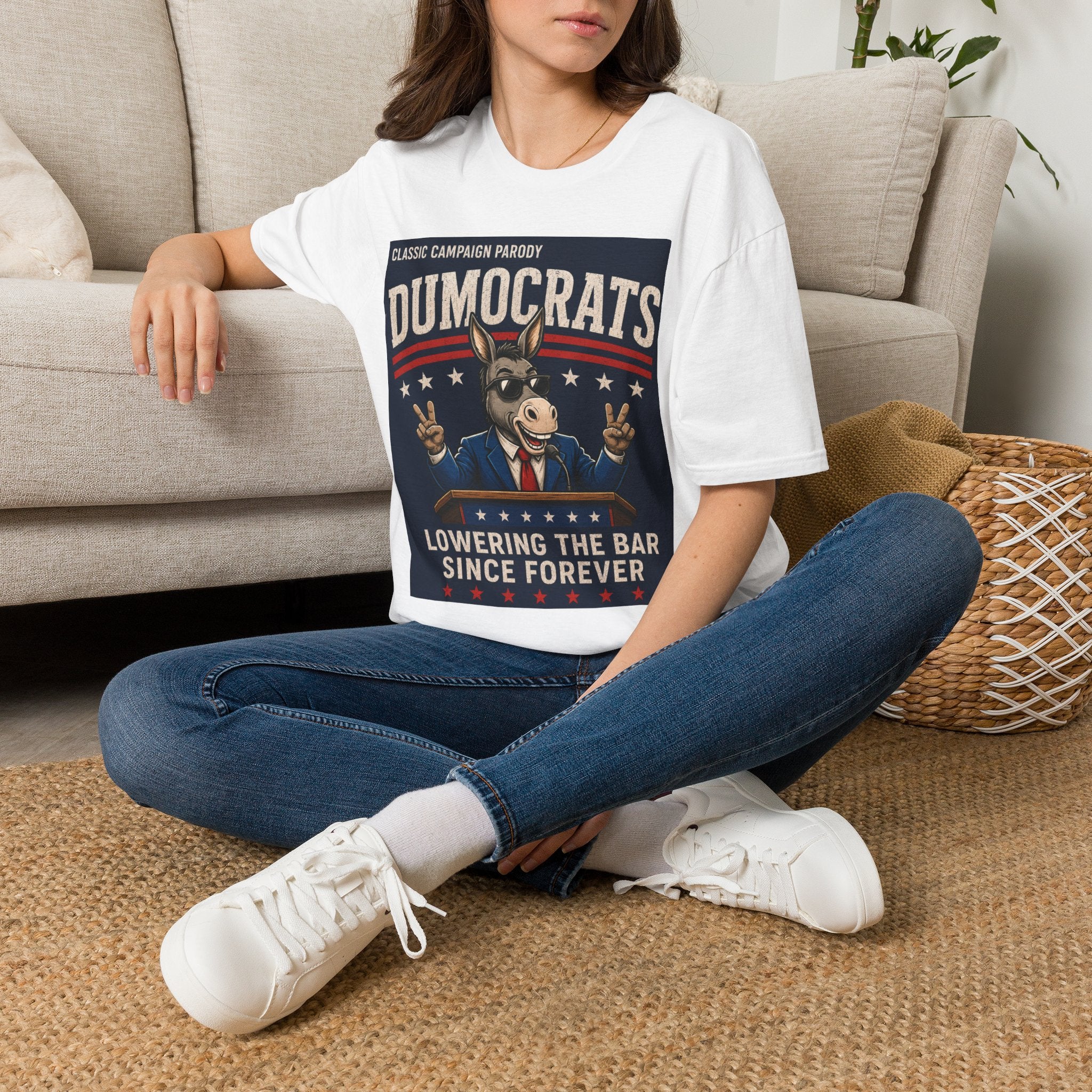 Funny Dumocrats Shirt | Lowering the Bar Since Forever Political Parody T-Shirt