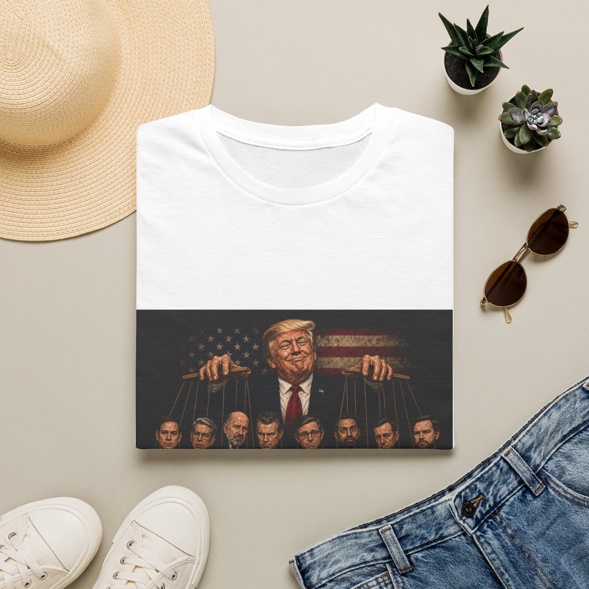 Funny Political Shirt | Follow the Strings Graphic Tee