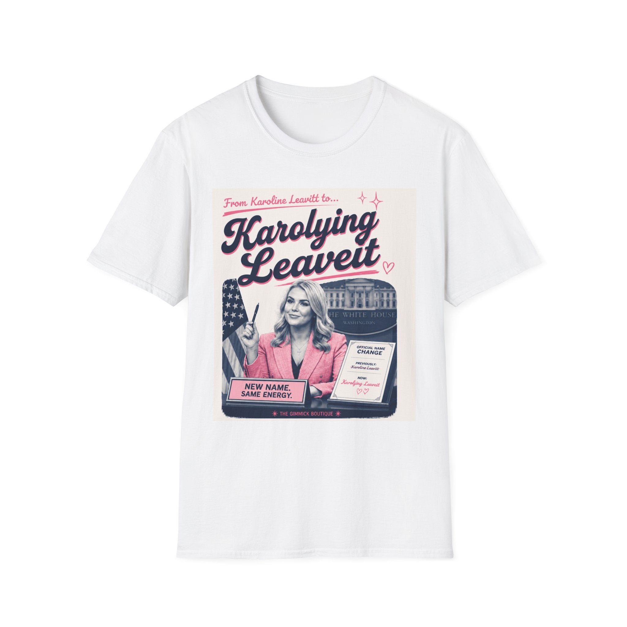 T‑Shirt — "Karolying Leaveit" Retro Campaign Graphic Tee