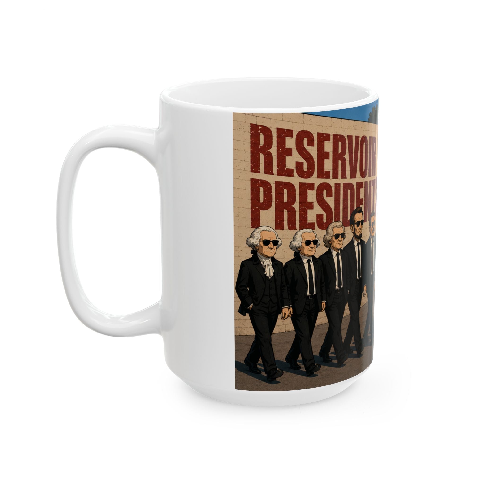 Reservoir Residents Ceramic Mug — Retro Movie Poster Design (11oz, 15oz)
